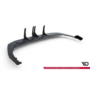 Maxton - Street Pro Central Diffuseur Arriere Audi RS3 Sedan 8Y Facelift Rouge + Rabats Brillant