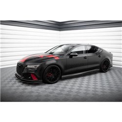 Maxton - Street Pro Rajouts Des Bas De Caisse Audi A7 RS7 Look C7 Noir