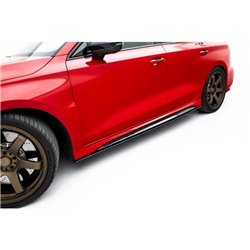 Maxton - Street Pro Rajouts Des Bas De Caisse Audi RS3 Sportback 8Y Facelift Noir-Rouge