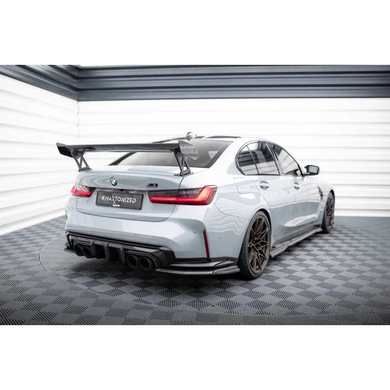 Maxton - Carbon Spoiler With External Brackets Uprights BMW M3 G80 / M340i G20 / 3 M-Pack G20 / 3 Standard G20