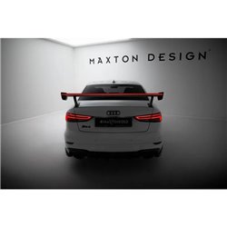 Maxton - Carbon Spoiler With External Brackets Uprights + LEDAudi A3 / A3 S-Line / S3 / RS3 Sedan 8V / 8V Facelift