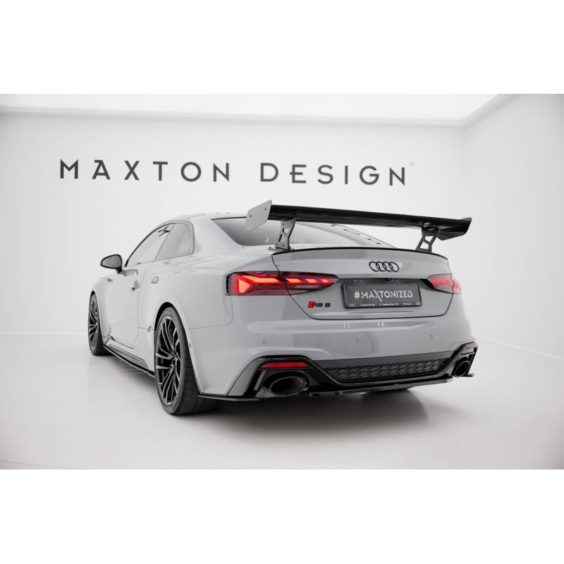Maxton - Carbon Spoiler With External Brackets Uprights V.2 Audi A5 / A5 S-Line / S5 / RS5 Coupe F5 / F5 Facelift