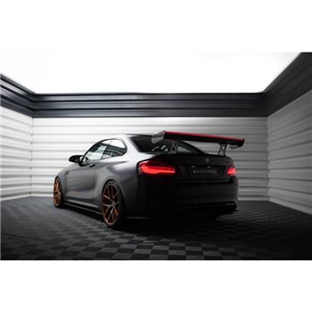 Maxton - Carbon Spoiler With Internal Brackets Uprights + LED BMW M2 F87 / 2 / 2 M-Pack F22