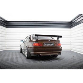 Maxton - Carbon Spoiler With External Brackets Uprights BMW 3 Coupe E46