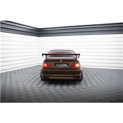 Maxton - Carbon Spoiler With External Brackets Uprights + LED BMW 3 Coupe E46
