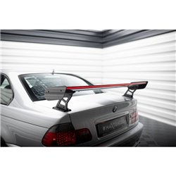 Maxton - Carbon Spoiler With External Brackets Uprights + LED BMW 3 Coupe E46