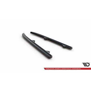 Maxton - Lames De Pare-Chocs Arrière Latérales Mercedes-Benz CLS C218 Noir Brillant