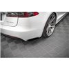 Maxton - LAME DU PARE CHOCS ARRIERE Tesla Model S Facelift Noir Brillant