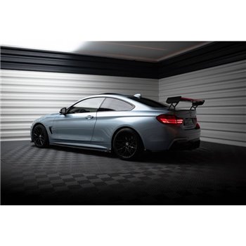 Maxton - Carbon Spoiler With External Brackets Uprights + LED BMW 4 F32 / 4 F32 M-Pack Coupe