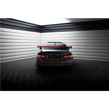Maxton - Carbon Spoiler With External Brackets Uprights + LED BMW 4 F32 / 4 F32 M-Pack Coupe