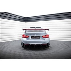 Maxton - Carbon Spoiler With External Brackets Uprights + LED BMW 4 F32 / 4 F32 M-Pack Coupe