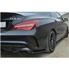 Maxton - LAME DU PARE CHOCS ARRIERE Mercedes CLA A45 AMG C117 Facelift Noir Brillant