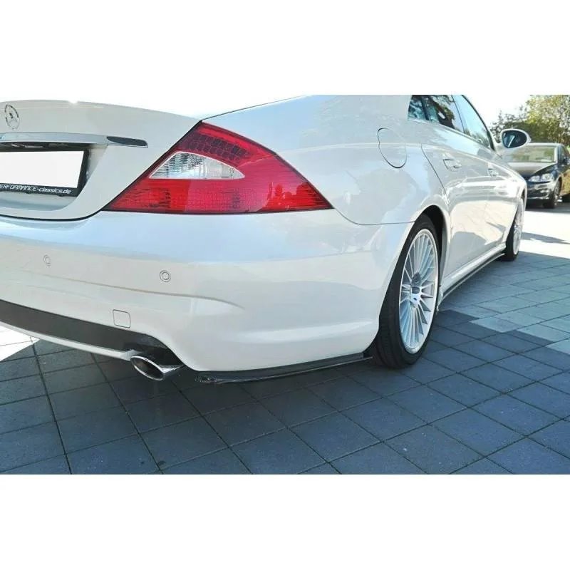 Maxton - LAME DU PARE CHOCS ARRIERE Mercedes CLS C219 55AMG Noir Brillant