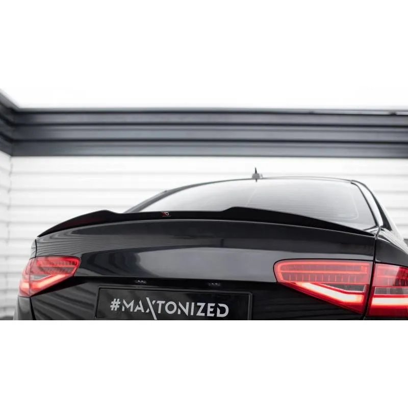 Maxton - Spoiler Cap Audi S4 B8 FL Sedan Noir Brillant