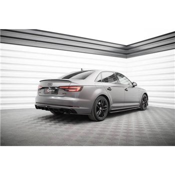 Maxton - Becquet V.2 Audi S4 / A4 Standard / S-Line / Competition Sedan B9 / B9 Facelift Noir Brillant