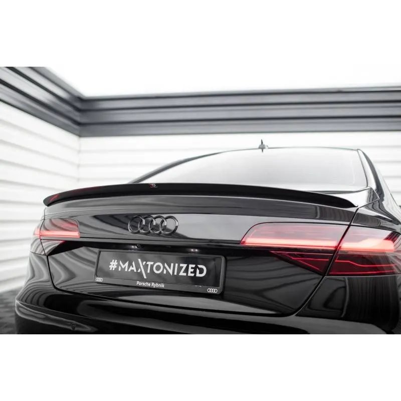 Maxton - Spoiler Cap Audi A8 D4 Noir Brillant