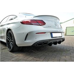 Maxton - RAJOUT DU PARE-CHOCS ARRIERE Mercedes C-class C205 63AMG Coupe Noir Brillant