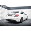 Maxton - RAJOUT DU PARE-CHOCS ARRIERE Mercedes C-Class Sedan / Estate W205 / S205 63AMG Noir Brillant