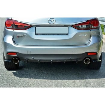 Maxton - RAJOUT DU PARE-CHOCS ARRIERE Mazda 6 GJ (Mk3) Noir Brillant
