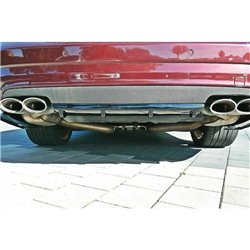 Maxton - RAJOUT DU PARE-CHOCS ARRIERE Mercedes CLS C219 55AMG Noir Brillant