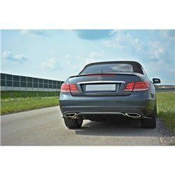 Maxton - RAJOUT DU PARE-CHOCS ARRIERE Mercedes - Benz E Coupe / Cabrio C207 Facelift / A207 Facelit Noir Brillant