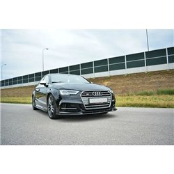 Maxton - Lame Pare-Chocs Avant V.1 Audi S3 / A3 S-Line 8V FL Look Carbone