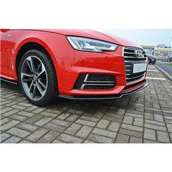 Maxton - Lame Pare-Chocs Avant V.1 Audi A4 B9 S-Line Look Carbone