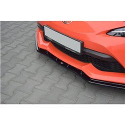 Maxton - Lame Du Pare-Chocs Avant V.3 Toyota GT86 Facelift Noir Brillant