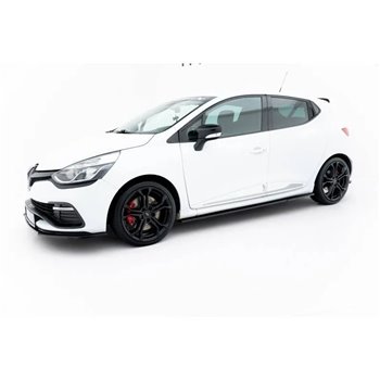 Maxton - SET DES DIFFUSEUR DES BAS DE CAISSE RENAULT CLIO MK4 RS Noir Brillant