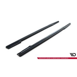 Maxton - SET DES DIFFUSEUR DES BAS DE CAISSE RENAULT CLIO MK4 RS Noir Brillant