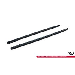 Maxton - SET DES DIFFUSEUR DES BAS DE CAISSE RENAULT CLIO MK4 RS Noir Brillant