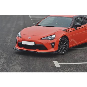 Maxton - Lame Du Pare-Chocs Avant V.2 Toyota GT86 Facelift Aspect Carbone