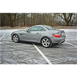 Maxton - SET DES DIFFUSEUR DES BAS DE CAISSE MERCEDES-BENZ SLK R172 Noir Brillant