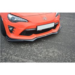 Maxton - Lame Du Pare-Chocs Avant V.2 Toyota GT86 Facelift Noir Brillant