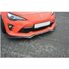 Maxton - Lame Du Pare-Chocs Avant V.2 Toyota GT86 Facelift Noir Brillant