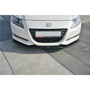 Maxton - LAME DU PARE-CHOCS AVANT / SPLITTER V.1 HONDA CR-Z Noir Brillant