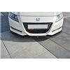 Maxton - LAME DU PARE-CHOCS AVANT / SPLITTER V.1 HONDA CR-Z Noir Brillant