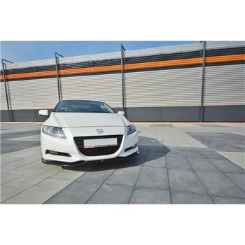Maxton - LAME DU PARE-CHOCS AVANT / SPLITTER V.1 HONDA CR-Z Noir Brillant