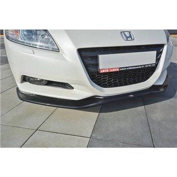 Maxton - LAME DU PARE-CHOCS AVANT / SPLITTER V.1 HONDA CR-Z Noir Brillant