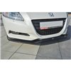 Maxton - LAME DU PARE-CHOCS AVANT / SPLITTER V.1 HONDA CR-Z Noir Brillant