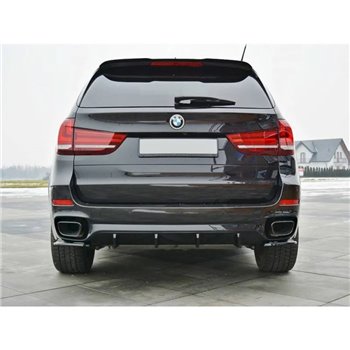 Maxton - LAME DU PARE-CHOCS ARRIERE BMW X5 F15 M-PACK Noir Brillant