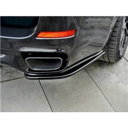 Maxton - LAME DU PARE-CHOCS ARRIERE BMW X5 F15 M-PACK Noir Brillant
