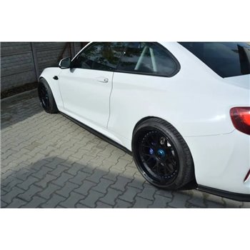 Maxton - SET DES DIFFUSEUR DES BAS DE CAISSE BMW M2 F87 COUPÉ Noir Brillant