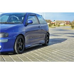 Maxton - SET DES DIFFUSEUR DES BAS DE CAISSE SEAT IBIZA MK2 FACELIFT CUPRA Noir Brillant