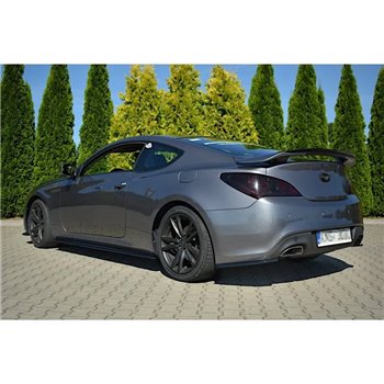 Maxton - SET DES DIFFUSEUR DES BAS DE CAISSE HYUNDAI GENESIS COUPÉ MK.1 Noir Brillant