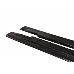 Maxton - SET DES DIFFUSEUR DES BAS DE CAISSE HYUNDAI GENESIS COUPÉ MK.1 Noir Brillant
