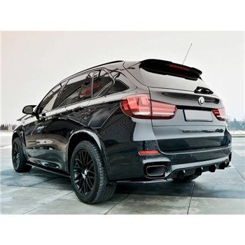 Maxton - RAJOUT DU PARE-CHOCS ARRIERE BMW X5 F15 M-PACK Noir Brillant