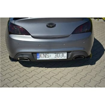 Maxton - LAME DU PARE-CHOCS ARRIERE HYUNDAI GENESIS COUPÉ MK.1 Noir Brillant