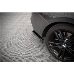 Maxton - LAME DU PARE-CHOCS ARRIERE V.2 BMW 1 F20/F21 M-POWER FACELIFT Noir Brillant