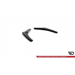 Maxton - LAME DU PARE-CHOCS ARRIERE V.2 BMW 1 F20/F21 M-POWER FACELIFT Noir Brillant